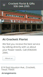 Mobile Screenshot of crockettflorist.com